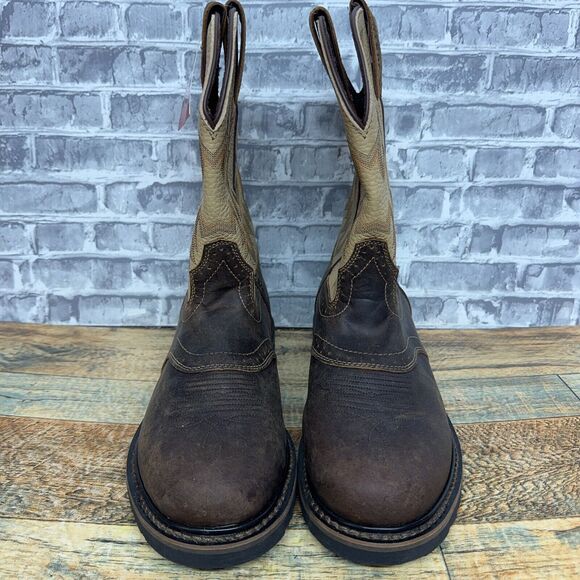 Justin Original Superintendent 11 Inch Electrical Soft Toe Work Boot Mens 11 D - Picture 3 of 6